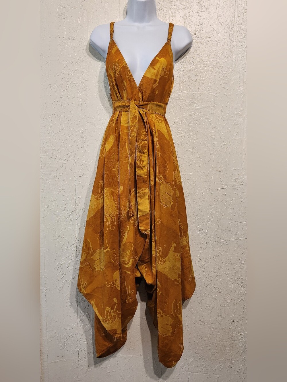 Draped Harem Jumpsuit Dress, Free Size NWT